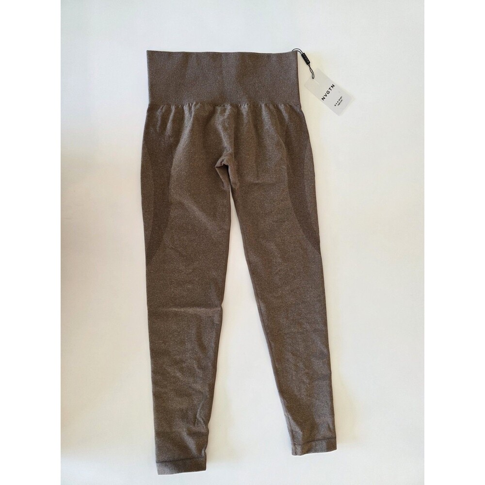 NWT NVGTN Brown Contour Seamless Leggings High-Waisted Yoga Pants Women's M
